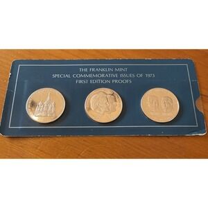 The Franklin Mint Special Commemorative Issues Of 1973 First Edition Proofs NIP